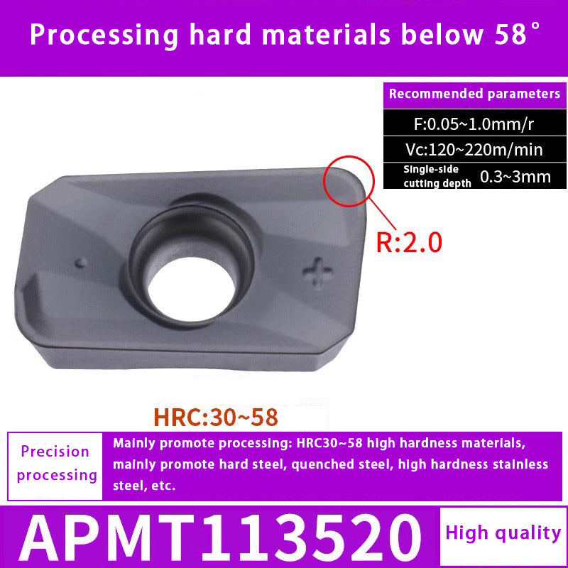 140-CNC milling blade APM T1135 stainless steel special alloy blade Shandong Denso Pricision Tools Co.,Ltd.